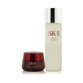 SK II Set di accessori per la bellezza senza età: R.N.A. Power Crema Idratante 80ml + Essenza Trattamento Viso 230ml