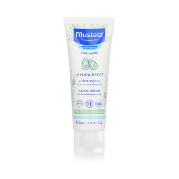 Mustela Crema Viso Hydra-Bebe Con Avocado Biologico - Pelle Normale