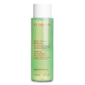 Clarins Lozione tonificante purificante con estratti di olmaria e fiori di zafferano - pelli miste e grasse