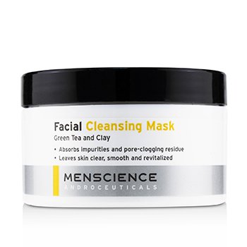 Menscience Maschera per la pulizia del viso - Tè verde e argilla
