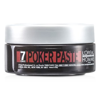 LOreal Professionnel Homme Poker Paste (pasta compatta rielaborabile, tenuta estrema)