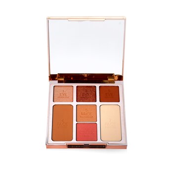 Look istantaneo dell'amore in una tavolozza (cipria + fard + highlight + bronzer + 3x colore degli occhi) - # Glowing Beauty
