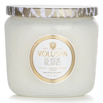 Voluspa Candela Petite Jar - Suede Blanc