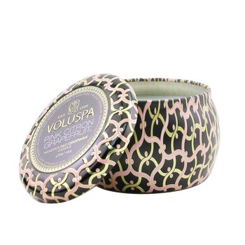 Voluspa Mini Candela di Latta - Pompelmo Rosa Cedro