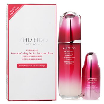 Shiseido Set Ultimune Power Infusing (Tecnologia ImuGenerationRED): Concentrato Viso 100ml + Concentrato Occhi 15ml