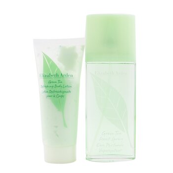 Cofanetto di tè verde: Eau Parfumee Spray 100ml/3,3oz + Lozione rinfrescante per il corpo 100ml/3,3oz