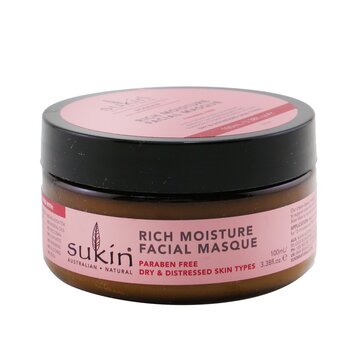 Sukin Maschera per il viso ricca di umidità alla rosa canina (tipi di pelle secca e invecchiata)