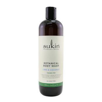 Sukin Detergente corpo botanico - Lime e cocco (tutti i tipi di pelle)