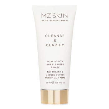 MZ Skin Pulisci e chiarisci Detergente e maschera AHA a doppia azione
