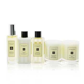 House Of Jo Malone Coffret: Lime Basil & Mandarin Cologne Spray + Peony & Blush Suede Body & Hand Wash + Blackberry Bay Body & Hand Lotion + English Pear & Freesia Scented Candle + Memegranate Noir Scented Candle