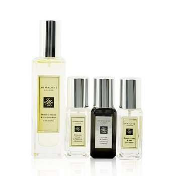 White Moss & Snowdrop Scent Pairing Collection: White Moss & Snowdrop Cologne Spray 30 ml + English Pear & Freesia 9 ml + Blackberry & Bay 9 ml + Myrrh & Tonka 9 ml