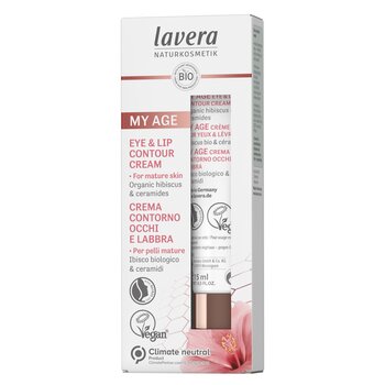 Lavera Crema contorno occhi e labbra My Age con ibisco biologico e ceramidi - Per pelli mature