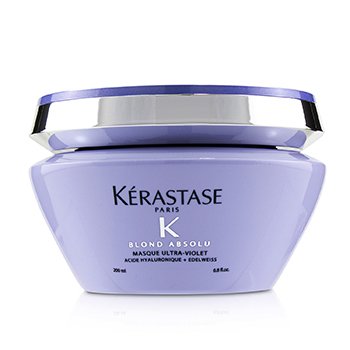 Blond Absolu Masque Ultra-Violet Anti-Brass Blonde Perfecting Purple Masque - Capelli biondi chiari schiariti (scatola leggermente danneggiata)