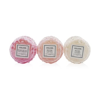 Cofanetto Candela Macaron: Gelato Petalo Rosa, Otto Rosa, Bicchieri Color Rosa