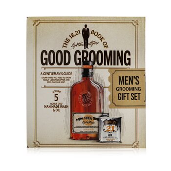 18.21 Man Made Book of Good Grooming Gift Set Volume 5: Noble Oud (Detergente 532 ml + Olio 60 ml)