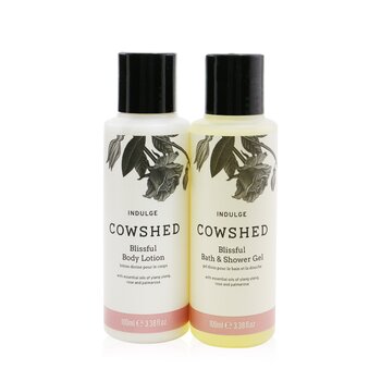 Cowshed Blissful Treats Duo Set: Indulge Blissful Bath & Shower Gel 100ml + Indulge Blissful Body Lotion 100ml