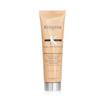 Kerastase Curl Manifesto Creme De Jour Fondamentale Crema per Capelli Trattamento Quotidiano Idratante Riduce leffetto Crespo Senza Risciacquo - Per Capelli Ricci