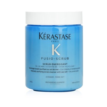 Kerastase Fusio-Scrub Scrub Energisant Scrub detergente intensamente purificante con sale marino (cuoio capelluto tendente al grasso)