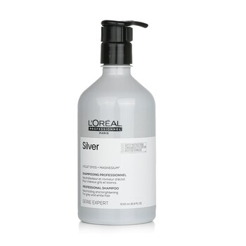 LOreal Professionnel Serie Expert - Coloranti Viola Argento + Shampoo Neutralizzante e Illuminante al Magnesio (Per Capelli Grigi e Bianchi)