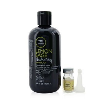 Tea Tree Lemon Sage Program Set: Shampoo 300ml + Lozione per capelli 12x6ml