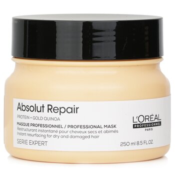 LOreal Professionnel Serie Expert - Absolut Repair Gold Quinoa + Protein Instant Resurfacing Mask (per capelli secchi e danneggiati)