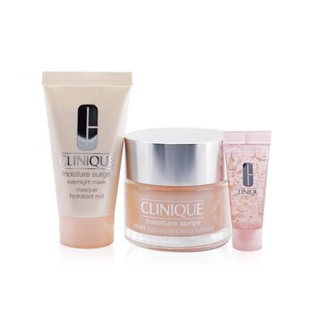 Hydrate & Glow Set: Moisture Surge 100H 50ml+ Overnight Mask 30ml+ Eye 96-Hour Concentrate 5ml