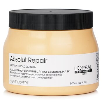 LOreal Professionnel Serie Expert - Absolut Repair Gold Quinoa + Protein Instant Resurfacing Mask (per capelli secchi e danneggiati)