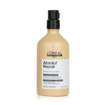 LOreal Professionnel Serie Expert - Absolut Repair Protein + Gold Quinoa Instant Resurfacing Conditioner (per capelli secchi e danneggiati)