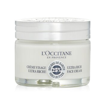 LOccitane Crema viso ultra ricca al burro di karité 25%.