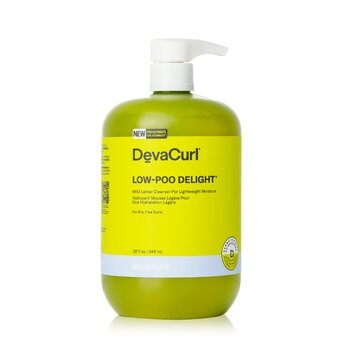 DevaCurl Low-Poo Delight Detergente a schiuma delicata per unidratazione leggera - Per ricci asciutti e fini