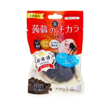 Lucky Trendy Dry Konjac Face Wash & Massage Puff (carbone di bambù)