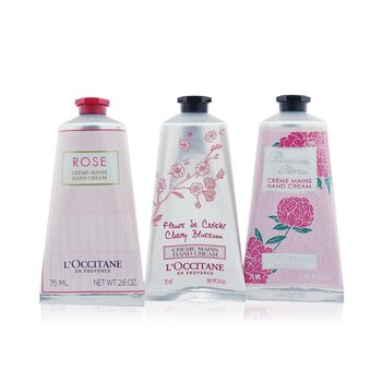 LOccitane Collezione Crema Mani Fiori Rosa: Pivoine Flora + Rosa + Fiore di Ciliegio