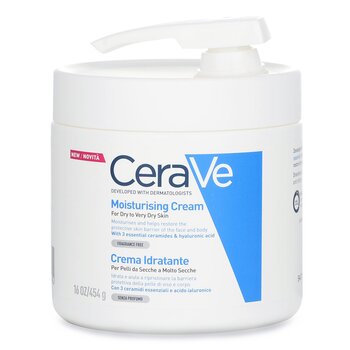 CeraVe Crema idratante per pelli da secche a molto secche (con pompetta)