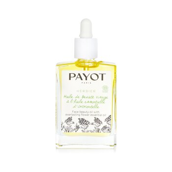 Payot Olio di bellezza per il viso biologico Herbier con olio essenziale di fiori eterni
