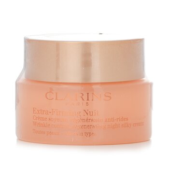 Clarins Extra Firming Nuit Wrinkle Control, Regenerating Night Silky Cream (Tutti i tipi di pelle)