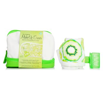 MakeUp Eraser Key Lime Set (1x panno per cancellare il trucco + 1x molletta per capelli + 1x borsa)