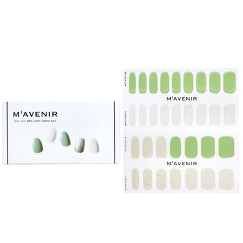 Mavenir Adesivo per unghie (verde) - # Brillante Green Nail