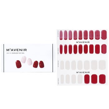 Mavenir Adesivo per unghie (rosso) - # Borgogna Day Nail