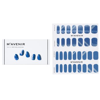 Mavenir Adesivo per unghie (blu) - # Deep Shell Blue Nail
