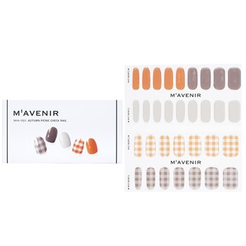 Mavenir Adesivo per unghie (motivo) - # Autumn Picnic Check Nail