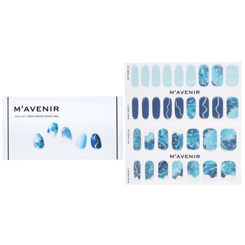Mavenir Adesivo per unghie (blu) - # Unghie Deep Water Wave