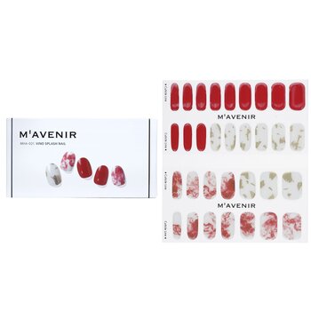 Mavenir Adesivo per unghie (rosso) - # Vino Splash Nail