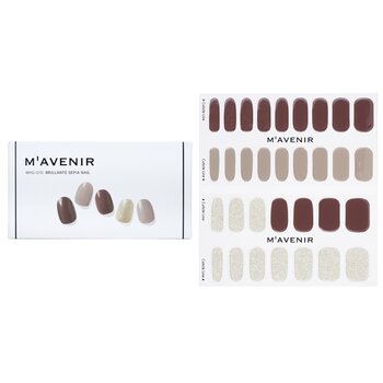 Adesivo per unghie (colori assortiti) - # Brillante Sepia Nail