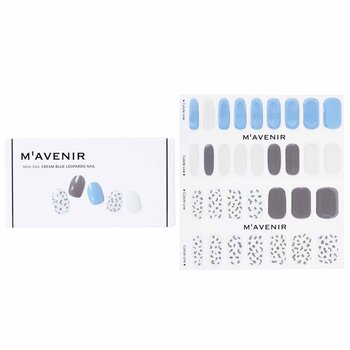 Mavenir Adesivo per unghie (fantasia) - # Unghie Leopardo blu crema