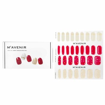 Mavenir Adesivo per unghie (rosso) - # Sweet Dream Wine Nail