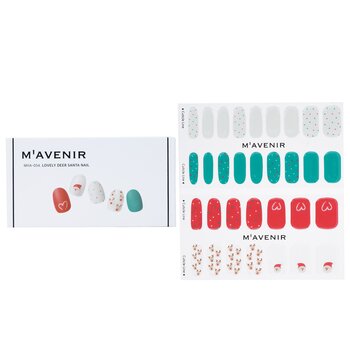 Mavenir Adesivo per unghie (colori assortiti) - # Lovely Deer Santa Nail