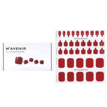 Mavenir Adesivo per unghie (rosso) - # Bicchiere di vino Pedi