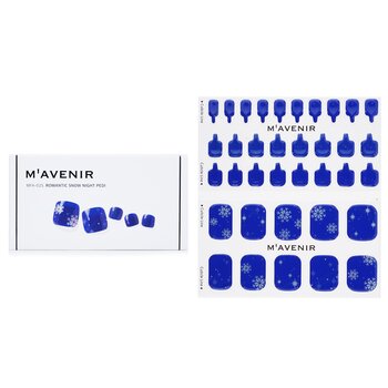 Mavenir Adesivo per unghie (blu) - # Romantic Snow Night Pedi