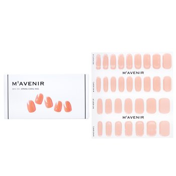 Mavenir Adesivo per unghie (arancione) - # Spring Coral Nail