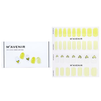 Mavenir Adesivo per unghie (giallo) - # Cheer Love Nail